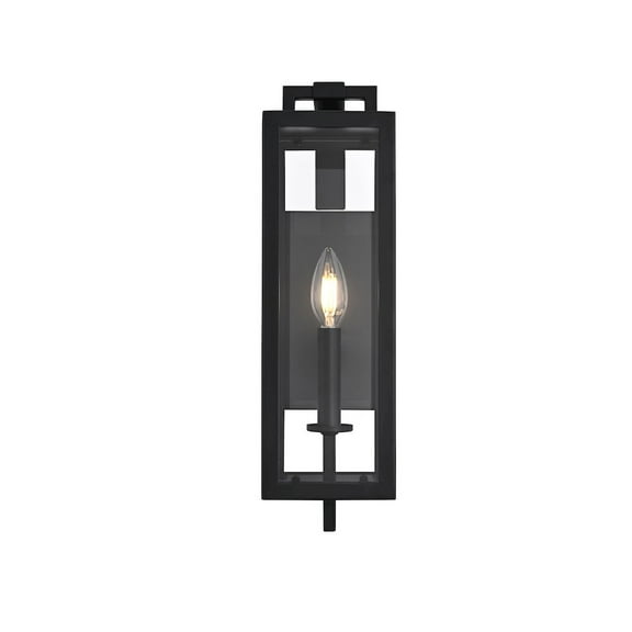 Elegant Lighting Jairo 5 Inch Outdoor Wall Sconce In Black