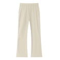 thumbnail image 6 of successthop Mens Wide Leg Pants Pants Drawstring Elastic Waist Loose Bottoms Big and Tall Casual Clothes with Pockets M, 6 of 9