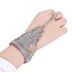 thumbnail image 3 of Cadena trasera de mano a la moda, pulsera elegante, anillo nupcial, cadena de una pieza, joyería de mano, plata brillar Electrónica, 3 of 3