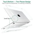 thumbnail image 3 of HOMEYA 2023 MacBook Air 15 inch Case M2 A2941 Plastic Hard Shell Case & Keyboard Cover & Screen Protector for Apple Mac Air 15 with Touch ID, Crystal Clear, 3 of 8