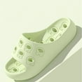 thumbnail image 6 of Men'S And Women'S Silicone Slides With Adorable Cutout Patterns Soft Thickened Sole Non-Slip Outsole Easy Clean Green Eva European 35-36 Us 5-5.5 Foot Length 9.06 Inches Green, 6 of 6