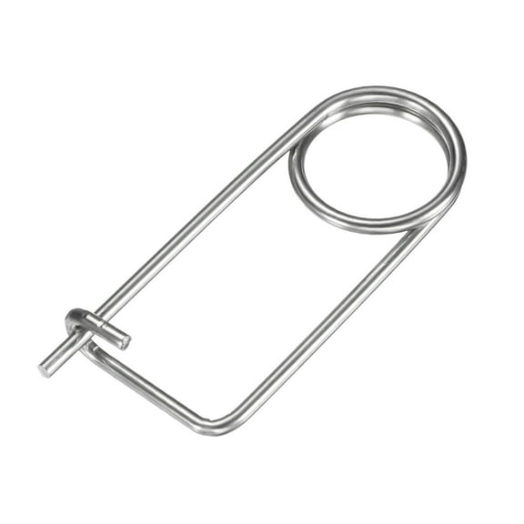 Uxcell 1-Pack Brooch Shape Cotter Safety Pin, M3x42 Stainless Steel Pins Quick Lock Brooch Fastener Heavy Retainer Clips