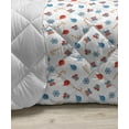 thumbnail image 3 of Christmas Down Alternative Comforter, Cartoon Design Santa Claus Bringing Surprise Boxes Mistletoe Gingerbread Print, Microfiber Quilt for All Season, 5 Sizes, Multicolor, by Ambesonne, 3 of 3