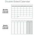 thumbnail image 4 of Excello Global Products Laminated Dry Erase Calendar Large 24"x36": Double Sided Weekly & Monthly Format - GPP-0029, 4 of 4