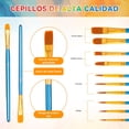 thumbnail image 3 of 24 Colores Pinturas Acrilicas, Kit Pintura Acrilica, Pintura Acrilica Profesional, Juego de Pinturas Acrilicas 59ml, 24 Colores (59ml) + 10 Pinceles y 5 Hojas de Papel, Ideal para Arte en Vidrio, Tela, 3 of 8