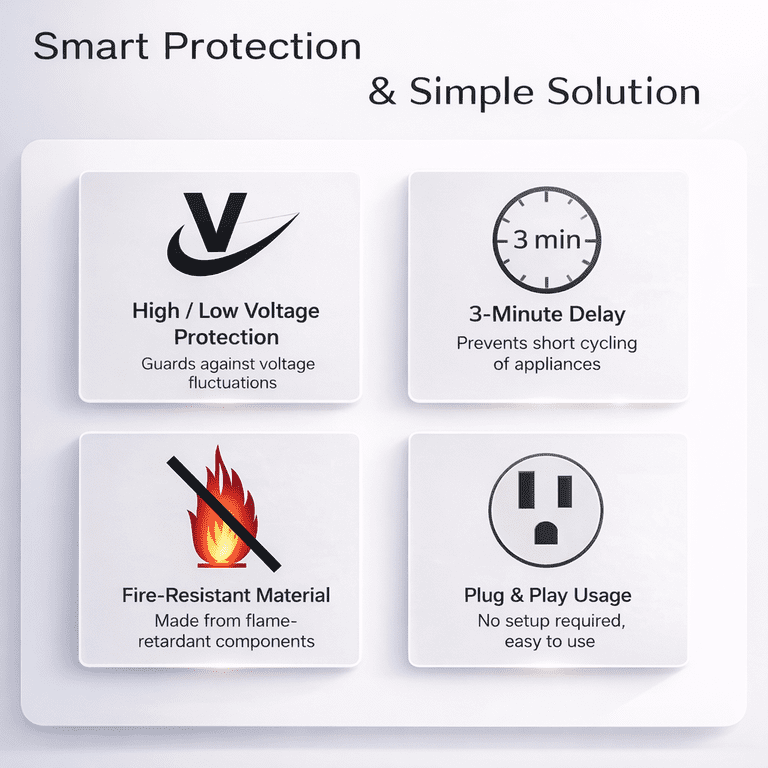 Protector De Voltaje Fridge TV Guard South America Middle East Voltage Protector De Voltaje Fridge TV Guard South America Middle East Voltage
