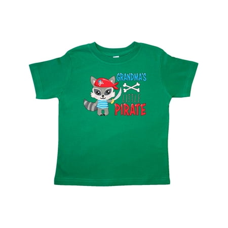 

Inktastic Grandma s Little Pirate Cute Raccoon with Sword Gift Toddler Boy or Toddler Girl T-Shirt