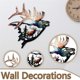 thumbnail image 4 of Metal Wall Decor, Deer Metal Wall Art Sculpture Silhouette Craft with Rustic Cabin Decor Finish C, 4 of 5