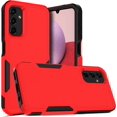 thumbnail image 6 of for Samsung Galaxy A14 5G Case: Dual Layer Protective Heavy Duty Cell Phone Cover Shockproof Rugged with Screen Protector - Military Protection Bumper Tough - Galaxy A14 5G 2023, 6.6inch, Red, 6 of 14