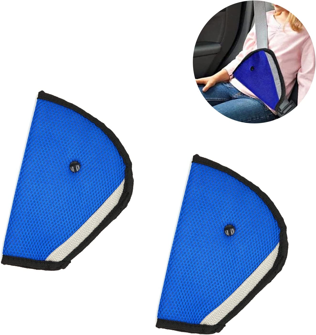 Universal Seat Belt Adjuster Cover Triangle Seat Belt Strap Protector