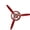 Red, variant on ANXPTIME Quiet Fan Molded Wall Clock Old Plan Gift Concept House Accent
