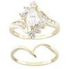 10kt Yellow Gold Cubic Zirconia Bridal Set