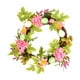 thumbnail image 2 of Corona de mimbre de conejo de Pascua | Decoración colgante para puerta de exterior de 50 cm | Guirnalda de ratán de plástico verde | Decoración navideña de primavera | Ideal para entradas de casa, 2 of 5