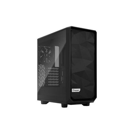 UPC: 0843276103811 | Fractal Design Meshify 2 Compact Lite Black TG High-Airflow Light Tinted Tempered Glass Window PC ATX Mid Tower Computer Case
