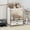 Type C, variant on SHegdu Cup Holder Countertop Metal Mug Display Organizer Mini Drinkware Cabinet with Drawer Transparent Flip-Up Door for Coffee Kitchen Beverages Cosmetics Storage (Type C)