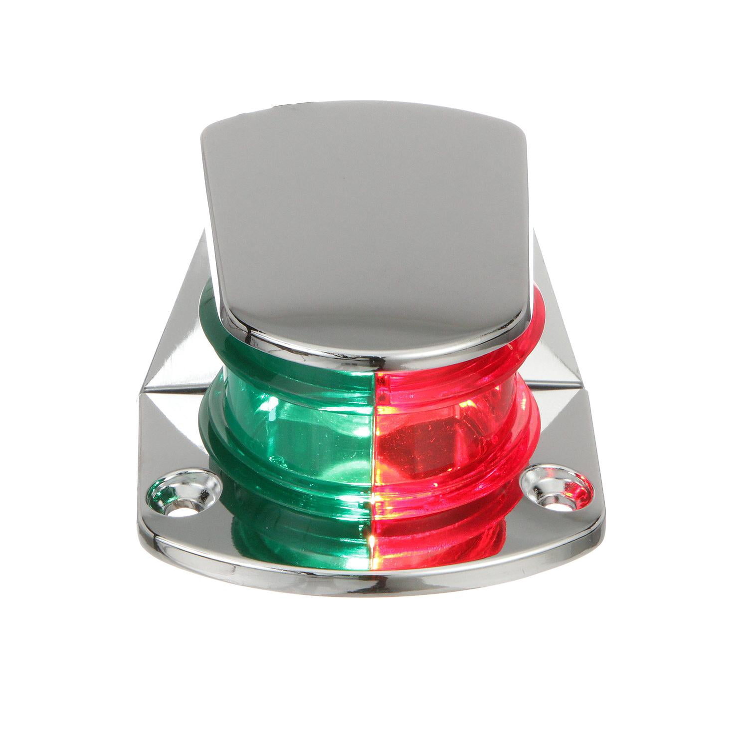 Attwood 6375D6 ZAMAK 1-mile Bi-Color Combination Sidelights, Deck Mount, 225-Degrees Visibility, 12V