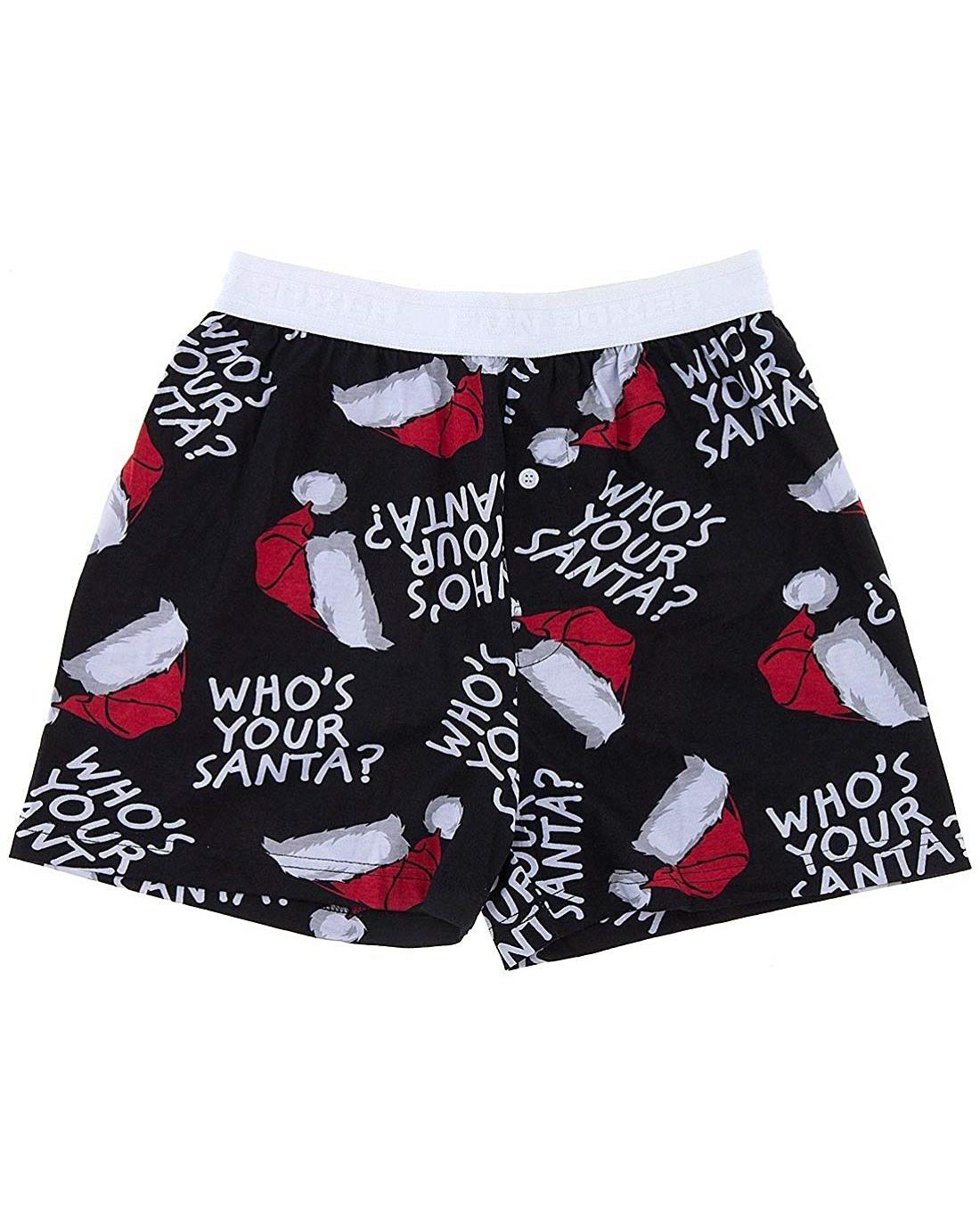 Fun Boxers Mens Underwear Christmas Briefs Fun Print Boxer Shorts