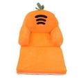 thumbnail image 1 of Kids Couch Fold Out, Foldable Safe And Soft Carrot Cartoon Shape 2 In 1 Sofa Bed Couch With Zipper Easy To Clean Convertible Chair Bed, 1 of 8