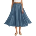 thumbnail image 3 of Maoxin Womens Skirts New Female Skirt Plaid Long Skirt Spring And Summer Fashion Print Personality Women's Ankle length Skirt ,Red,S, 3 of 10