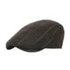 thumbnail image 1 of Sombrero de taxista Yinane para hombre gorra plana a cuadros marrón, 1 of 8