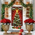 thumbnail image 2 of LanSuare Christmas Door Cover Decoration, Xmas Tree Snowflake Background Banner Door Covers, Christmas Photo Booth Props for Winter Party Decorations, 35x71Inch, 2 of 6
