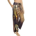 thumbnail image 2 of Kll Womens Happy New Year Print Pajama Pants Soft Pajama Bottoms For Women Cozy Lounge Pants, 2 of 9