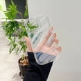 thumbnail image 5 of Luxury Water Wavy Pattern Phone Case For iPhone 11 12 13 14 15 Pro Max 14plus X XR XS Max 7 8 Plus Candy Color Transparent Cover, 5 of 5