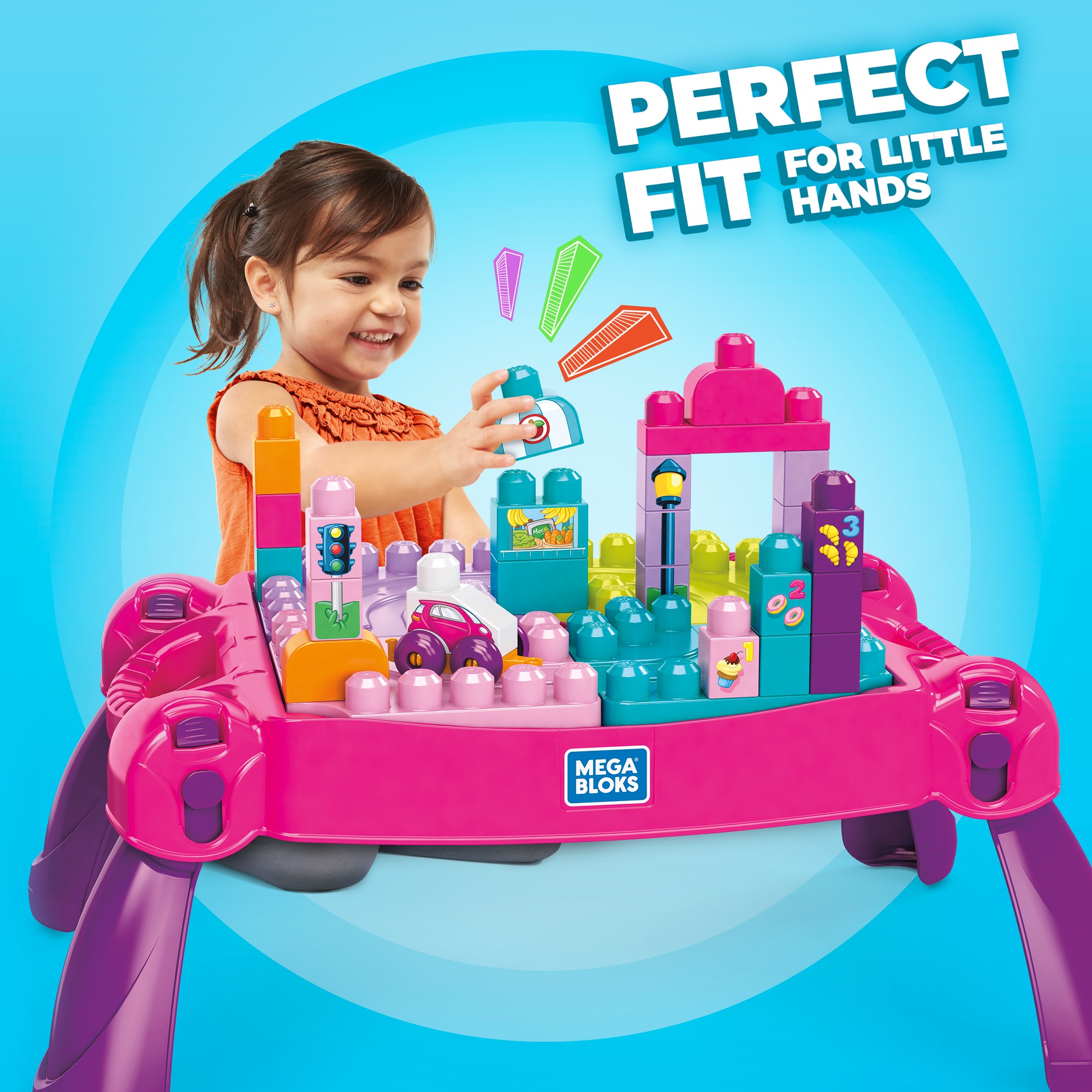 mega bloks build and learn table pink