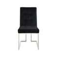thumbnail image 4 of Meridian Furniture Alexis Velvet Dining Chair in Black (Set of 2), 4 of 5