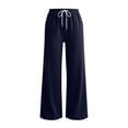 thumbnail image 5 of Women's Straight Leg Sweatpants Athletic Joggers with Pockets Casual Winter Lounge Travel Pants Fashion Outfits, 5 of 8