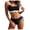 Black, variant on Yammkia Womens High Waisted Bikini Sets Tummy Control Swimsuits Curvy Mesh Swim Skirt Best Bathing Suits Women(Black,L)