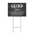 thumbnail image 1 of Grind Definition (18" x 24") Yard Sign, Includes Metal Step Stake, 1 of 6