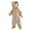 Brown, variant on Snowsuit Hooded Jumpsuit Bear Ear Romper Baby Warm Outfits Girl Baby Girls Clothes 6-12 Months