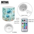 thumbnail image 6 of Kuiaobaty Flameless LED Lights Candles with Remote Battery Powered LED Votive Candles 4 Pieces for Valentine Party Wedding Birthday Party Outdoor Sea Turtle Starfish Grass Compass Horse Fish, 6 of 7