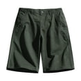 thumbnail image 1 of PEASKJP Mens Swimwear Shorts Quick Dry Bathing Suits with Pocket,Green L, 1 of 2