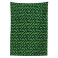 thumbnail image 3 of Ambesonne Abstract Tablecloth Rectangular Table Cover, Green Toned Shapes, 52"x70", Sea Green and Green, 3 of 4