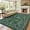 Green, variant on CHITOOMA 8'x10' Area Rugs for Living Room, Floral Washable Rug Boho Non-Slip Printed Carpet, Vintage Stain Resistant Indoor Rug for Bedroom Dining Room Home Office