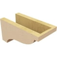 thumbnail image 5 of 5"W x 10"D x 5"H Wide Garner Rough Cedar Woodgrain TimberThane Corbel, Primed Tan, 5 of 6