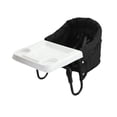 thumbnail image 3 of Silla alta plegable con gancho para colgar, asiento para comer para bebé, se fija , trona para césped, camping, interior y exterior Negro, 3 of 9