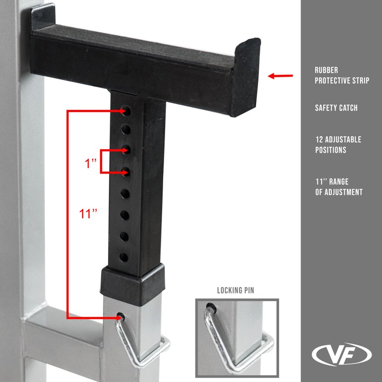 Valor Fitness Independent Bench Press Stands – Adjustable, Heavy-Duty, Space-Saving For Home Gyms