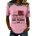 thumbnail image 2 of Women's 250th America Anniversary Independence 250 Years of Freedom Short Sleeve V-Neck T-Shirt, 2 of 4