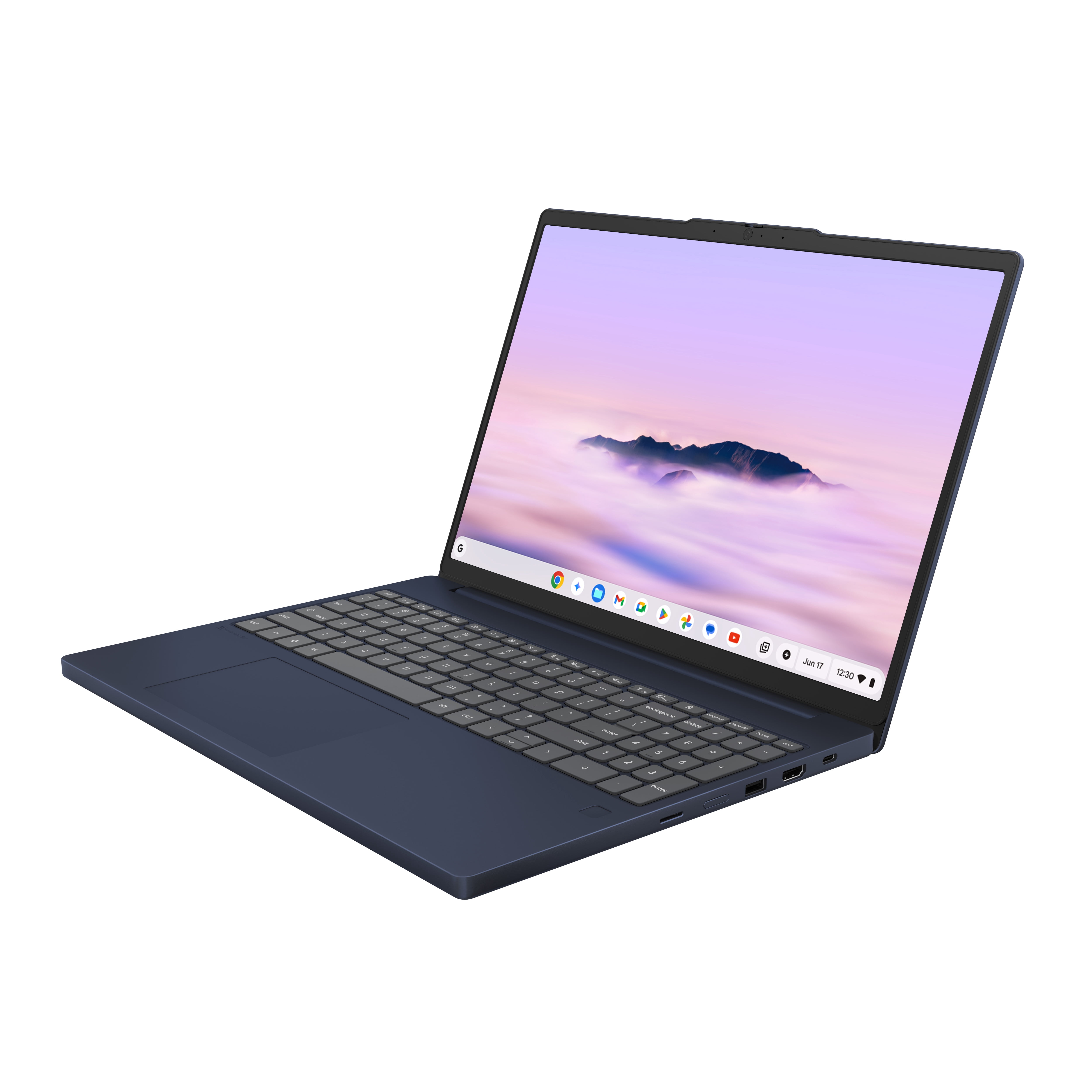 Lenovo Chromebook Plus i 15.3" Laptop, Intel Core 3, 8GB RAM, 128GB SSD, Cosmic Blue