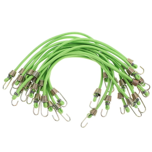15 Pcs Elastic Strap Short Bungee Cords with Hooks Elastic Clothesline Bungee Cord Hooks Straps Bungee Cords
