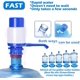 thumbnail image 5 of Bomba de botellas de agua, bomba de presión manual de mano azul, bomba de presión, bomba de presión de agua con un tubo extra corto y tapa se adapta a la mayoría de 2-6 galones Wa Afortunado Sencillez, 5 of 5
