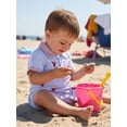 thumbnail image 4 of BemeyourBBs Newborn Baby Boy Girl Lobster Outfits Crayfish Crab Romper Infant Summer Clothes Stripe Print Embroidery Short Sleeve Lapel Button Down Jumpsuit, 4 of 9