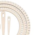 thumbnail image 6 of Sharprepublic Gear Shape Weaving Loom Set Weaving Tools for Table Mat Scarf Woven Tapestry Round 6pcs Set, 6 of 8