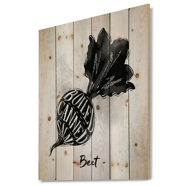 Design Art - Schéma de Découpe de Betterave