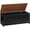 Black + Walnut, variant on Storage Bench, 29.5" Retro Wooden Storage Chest, Wooden Storage Trunk, Toy Chest with Lift Top, Multifunctional Entryway Organizer, for Entryway, Living Room, Rustic Brown FG751CW01
