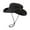 Black, variant on Sun Hats for Men Women Outdoor Travel Fishing Mountaineering UV Protection Wide Brim Boonie Hat Safari Cap Distressed Denim Style Adjustable Chin Strap for Adults Everyday Casual Apparel Gear