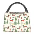 thumbnail image 1 of Balery Christmas Dachshund Dog Bolsa de Aislamiento Portátil – Bolsa de Almuerzo con Forro de Aluminio Mejorado, Funda Impermeable y Fácil de Limpiar para Picnic y Caja de Almuerzo, 1 of 6